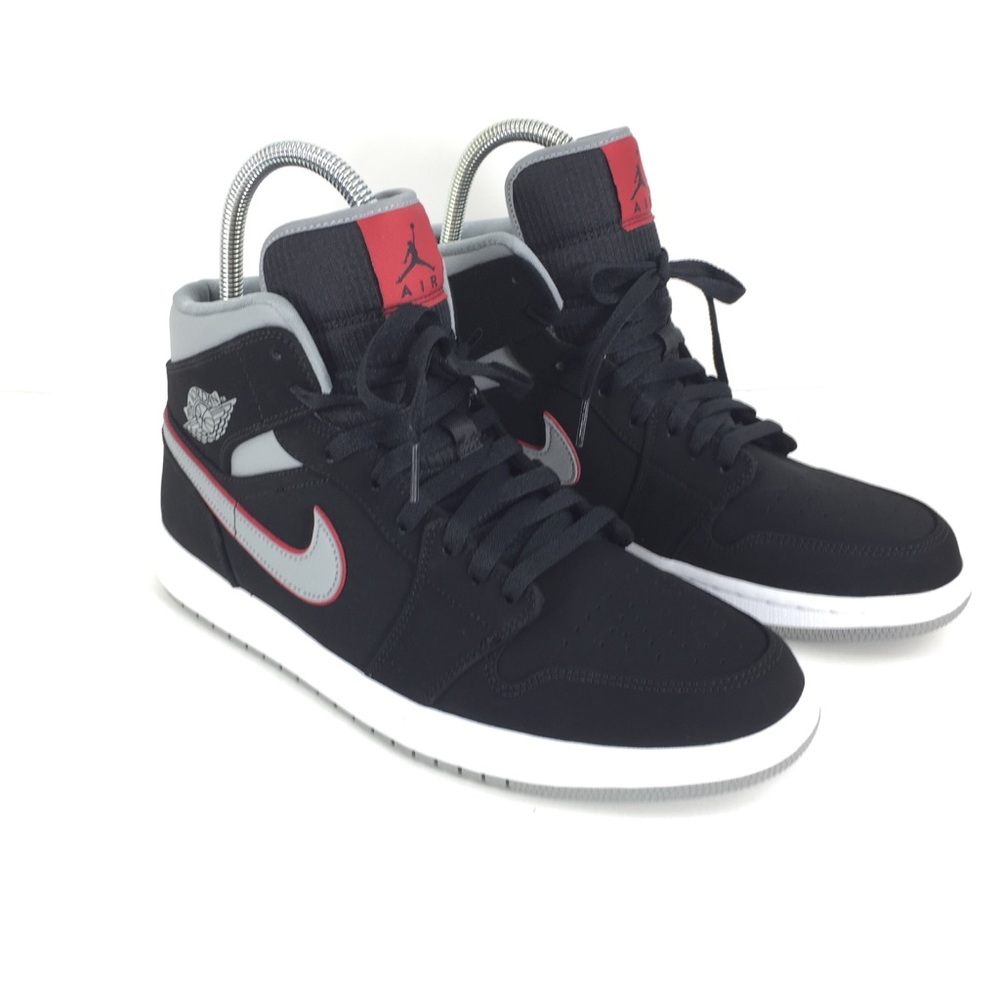 Jordan 1 Mid Black/Particle Grey-White 554724060